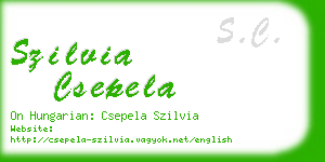 szilvia csepela business card